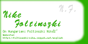nike foltinszki business card